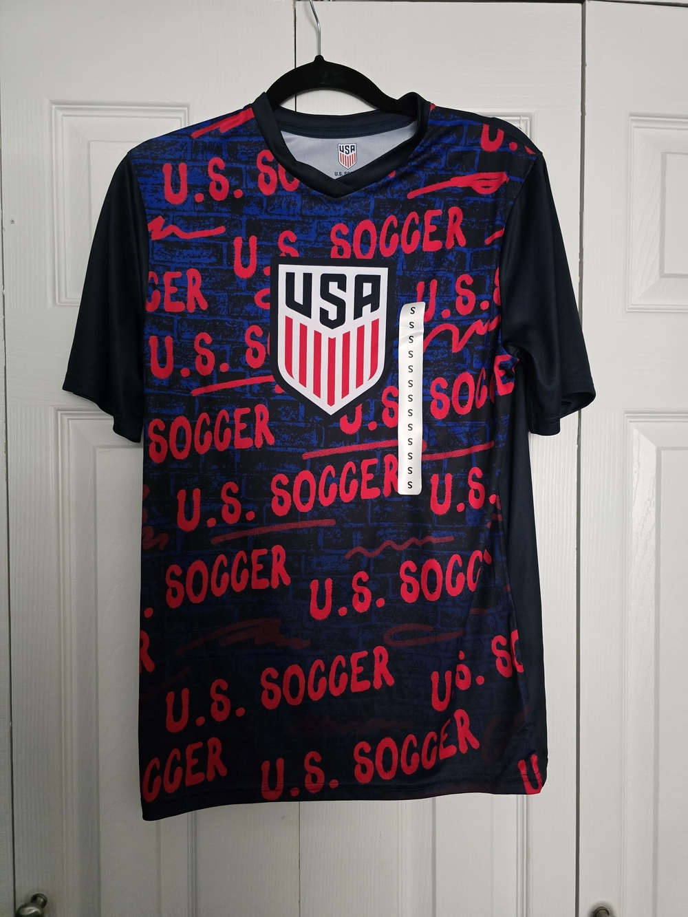 USA U.S. Soccer Graphic Unisex Jersey - Navy & Red